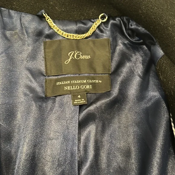 J. Crew Italian Wool Stadium Cloth Cocoon Coat - Picture 7 of 10